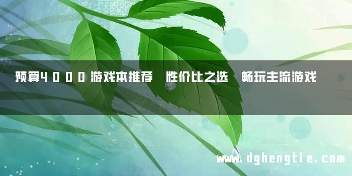 预算4000游戏本推荐 性价比之选 畅玩主流游戏
